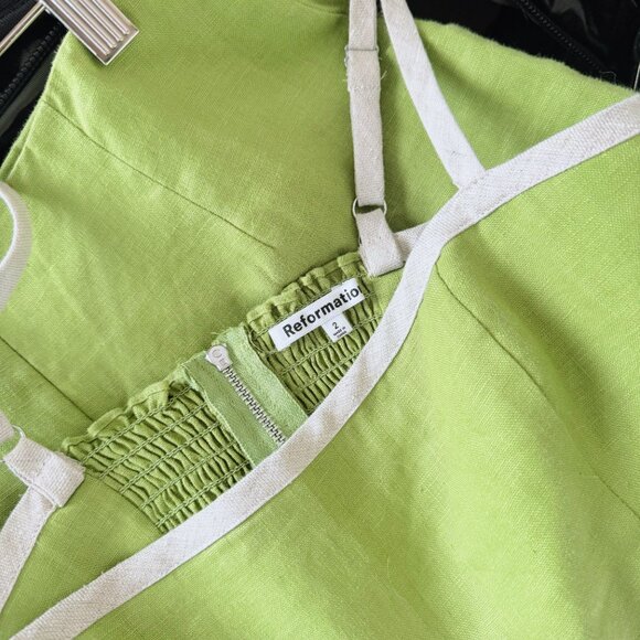 Reformation Cream and Green Skirt Set - Picture 9 of 10